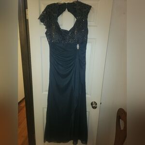 Betsy & Adam Rouched Gown Size 14